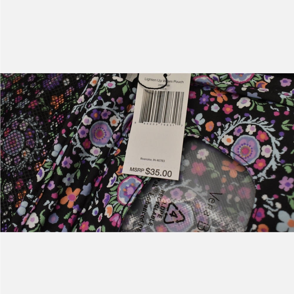 NEW Vera Bradley Y2K diaper Lighten Up Wipes Pouch baby bag floral inner print - Picture 3 of 5